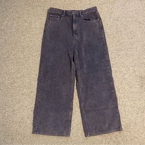 BDG Purple Wide-Leg Corduroy Pants